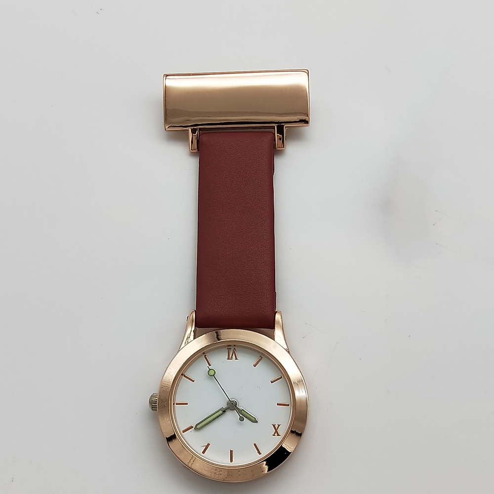 Leather Nurse Watch with